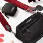 walk bag black and red