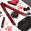 walk bag black and red