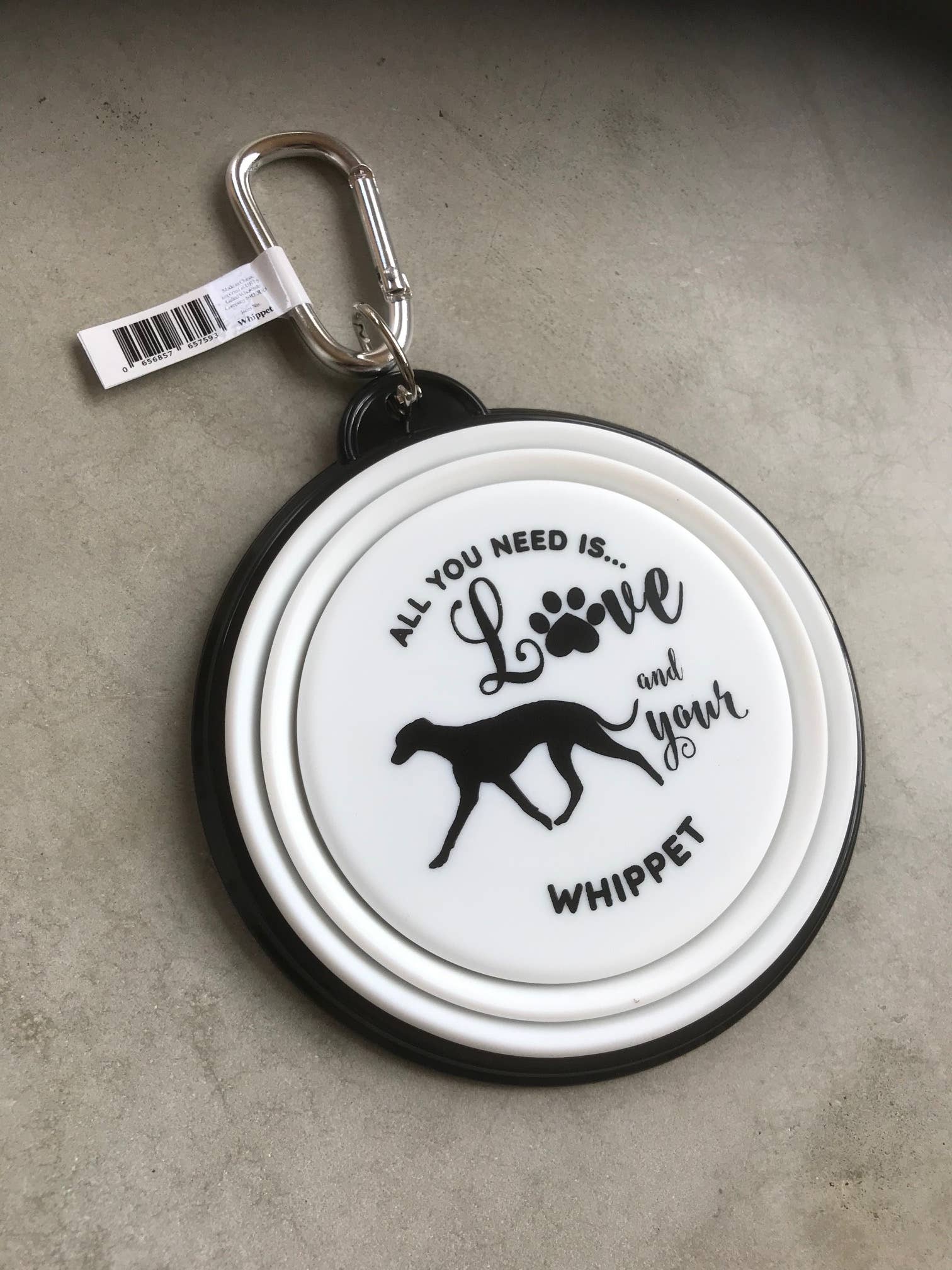 original (5) Whippet Travel Pet Bowl - Image 1