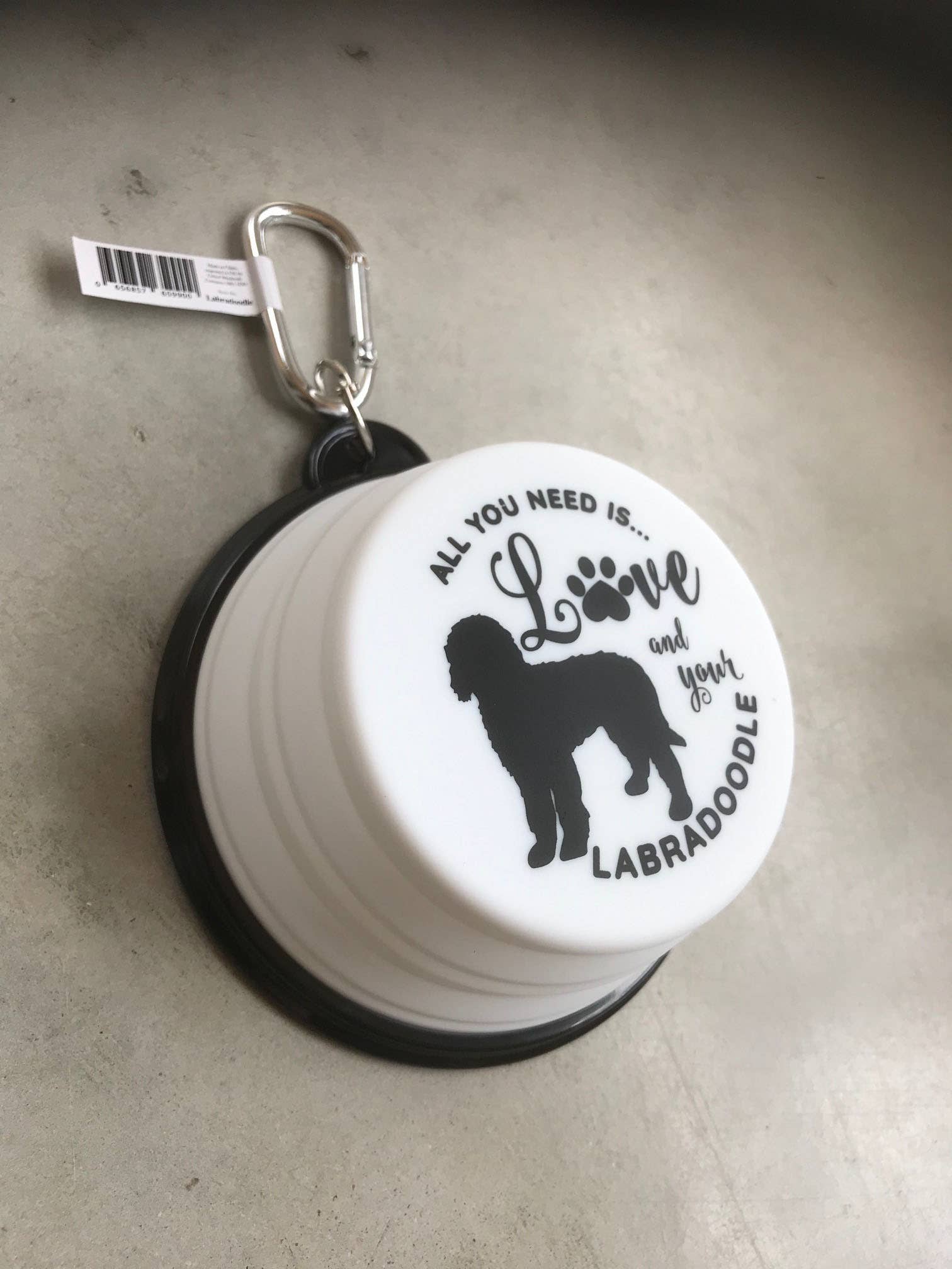 original Labradoodle Travel Pet Bowl - Image 1