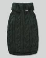 cable knit pullover green
