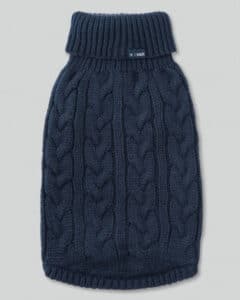 cable knit pullover blue