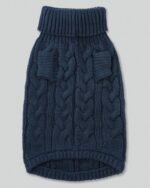 cable knit pullover blue
