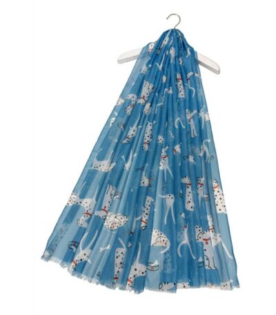 dalmation frayed scarf