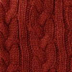 cable knit pullover red