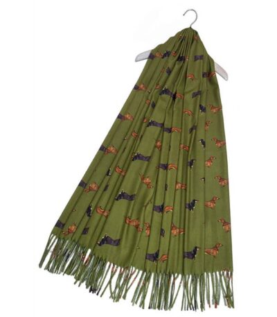 dachshund tassel scarf