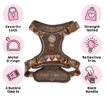 chocolate brown harness